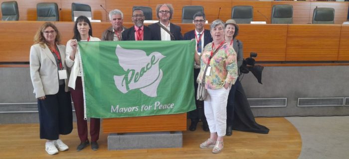 Les délégations de France, de Catalogne et de Belgique de Maires pour la Paix commémorent le 80e anniversaire du massacre d’Oradour-sur-Glane et participent à la 5ème Conférence des Villes de Mémoire